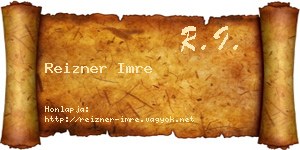 Reizner Imre névjegykártya